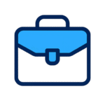 Blue Gradient Briefcase Icon for JobPosting Schema